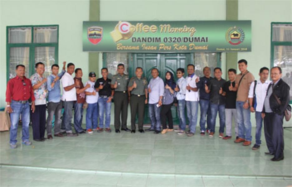 Kodim 0320/Dumai Gelar Cofee Morning Bersama Insan Pers