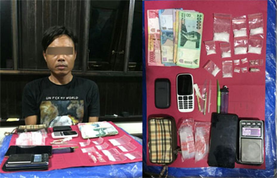 Miliki Belasan Paket Sabu, Seorang Pemuda di Inhu Diamankan Polisi 