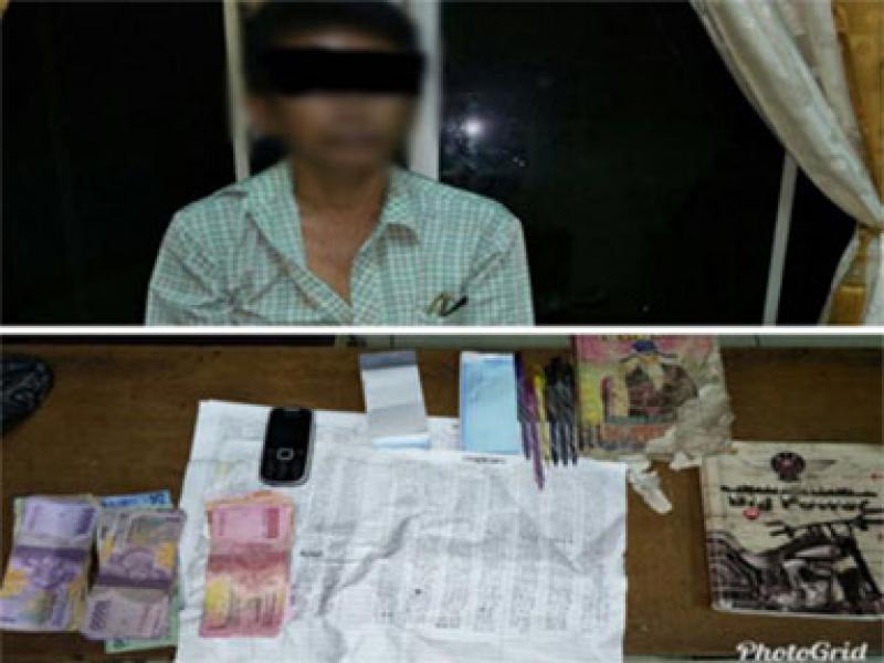 Nekat Jual Togel di Pasar Rakyat, Polres Kuansing Tangkap Pelaku 