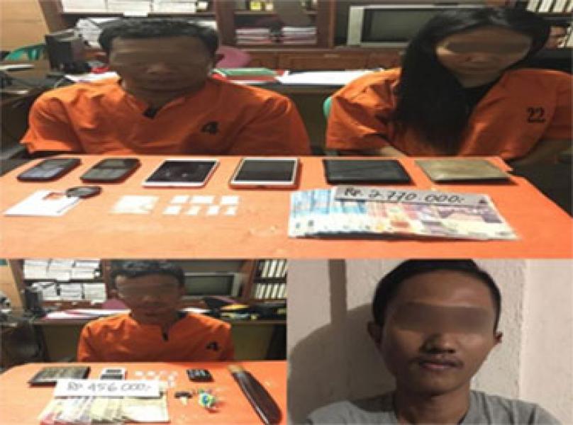 Polres Inhil Amankan Empat Terduga Pelaku Narkotika, Seorang Diantaranya Wanita