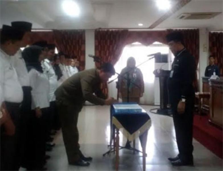 Ratusan Kasek Dilantik, Setko Pekanbaru: Kasek Wajib Tanda Tangani Pakta Integritas