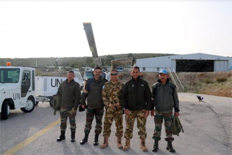 Satgas Indobatt XXIII-L Patroli Udara Bersama Indiabatt di Lebanon