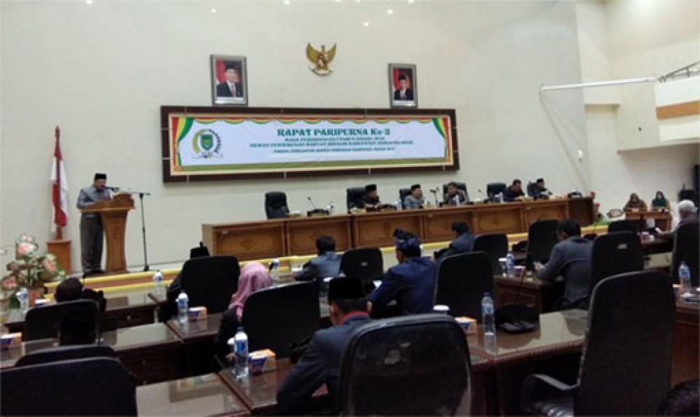 Sekda Inhil Sampaikan Pidato Pengantar Delapan Ranperda 