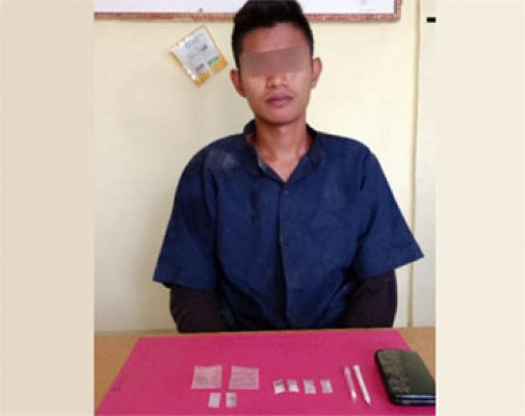Sembunyikan 4 paket Sabu, Seorang Pemuda Di Pulau Kijang Diamankan Polisi
