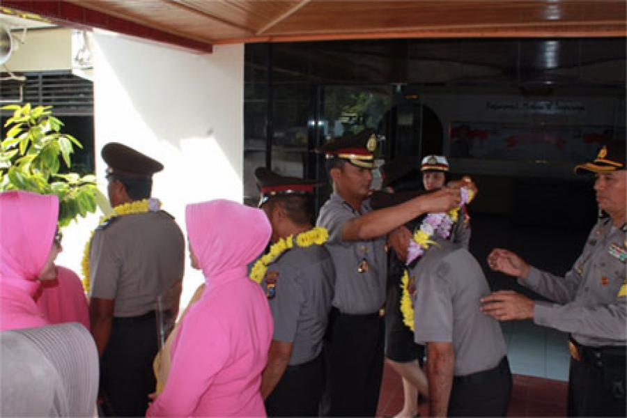 Tiga Anggota Polres Inhu Purna Bhakti