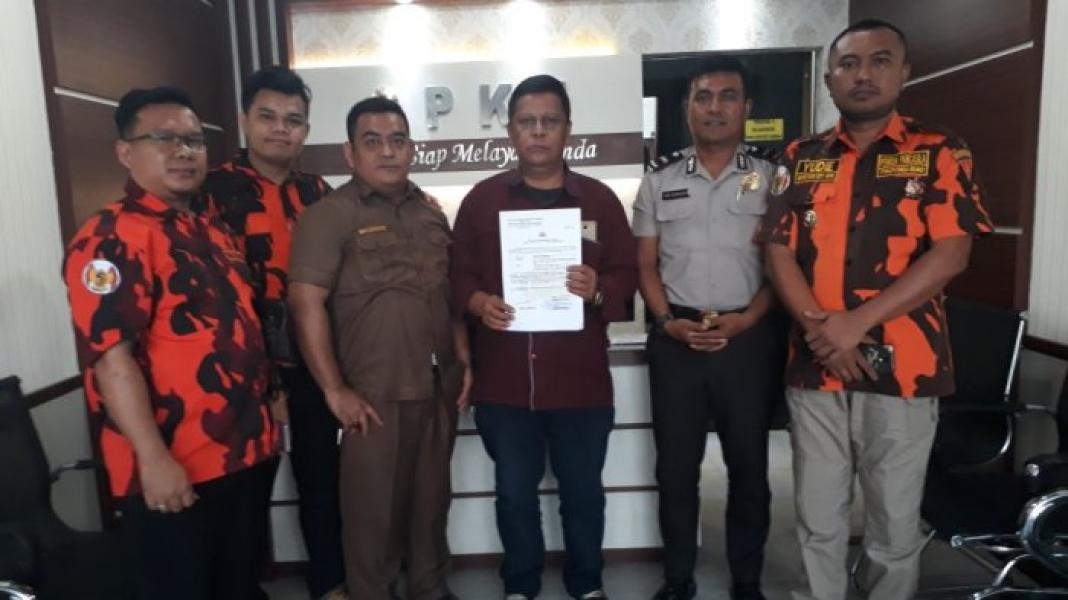 Tuding Bermain Proyek, Mantan Anggota DPRD Rohil Dipolisikan Ormas Pemuda Pancasila