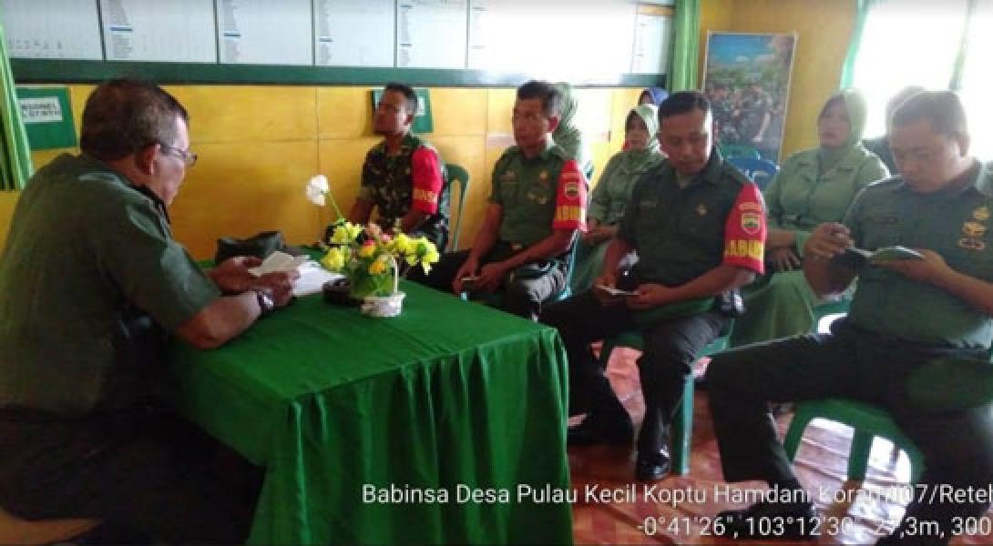 Babinsa Koramil 07/Reteh Menerima Pembekalan Netralitas TNI 