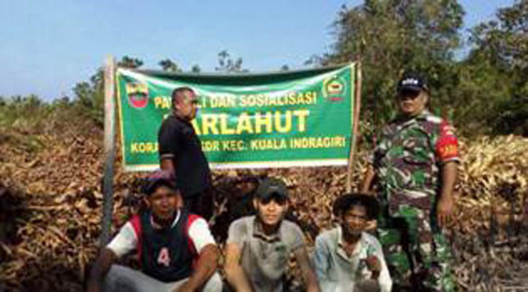 Cegah Karhula, Babinsa Koramil 04/Kuindra Lakukan Patroli Rutin 