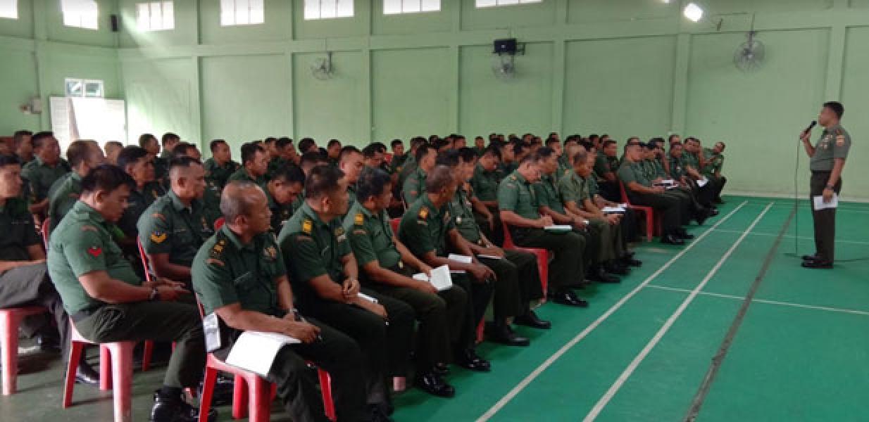 Dandim 0313/KPR Ingatkan Prajurit Jaga Netralitas di Pileg dan Pilpres 2019