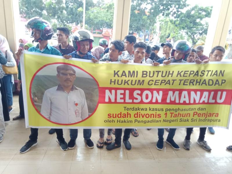 Hakim Kuatkan Putusan PN Siak, Nelson Tetap Dihukum Setahun Penjara