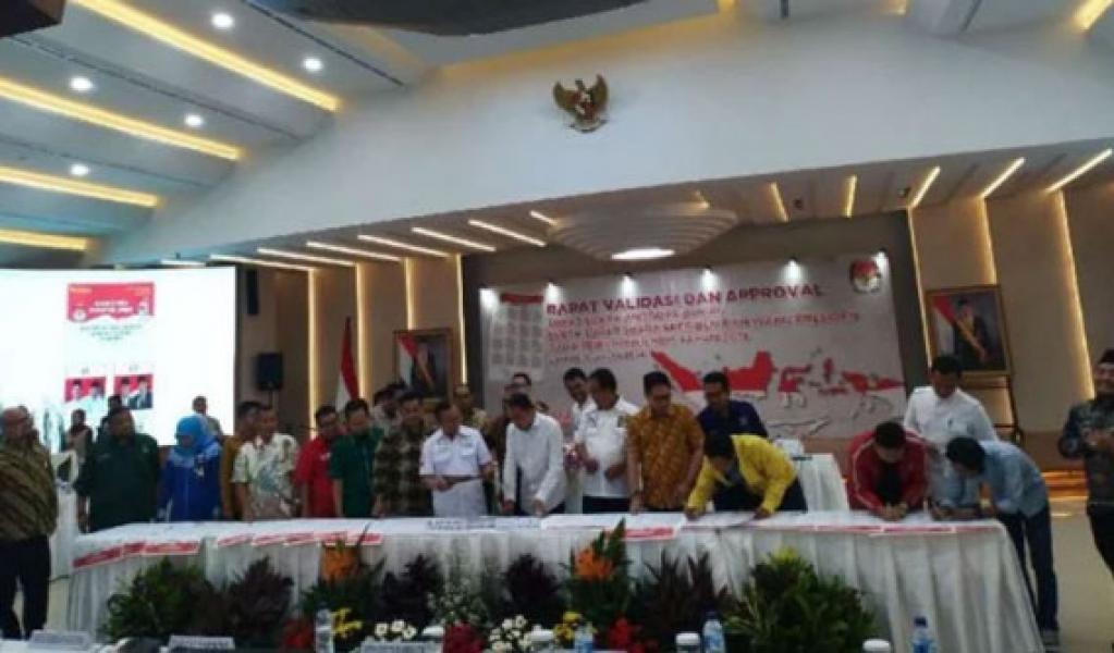KPU dan Parpol Validasi Desain Surat Suara Pemilu 2019