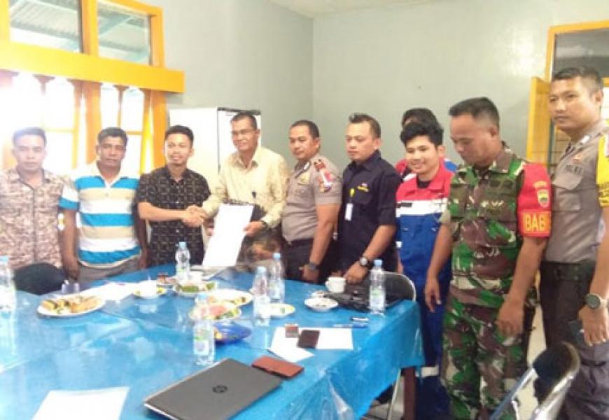 Kawal Pengaspalan Jalan Poros Ukui-Kerumutan, Aliansi Pemuda Kerumutan Datangi PHE Kampar 