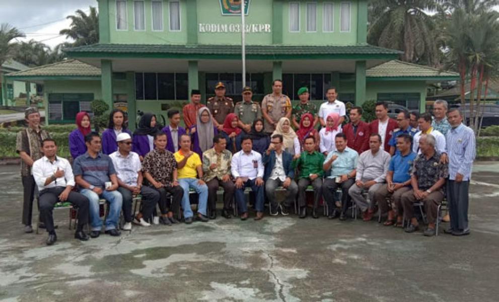 Kodim 0313/Kpr Jadi Tuan Rumah Kegiatan Sinergitas Ops Mantap Brata Muara Takus  2019