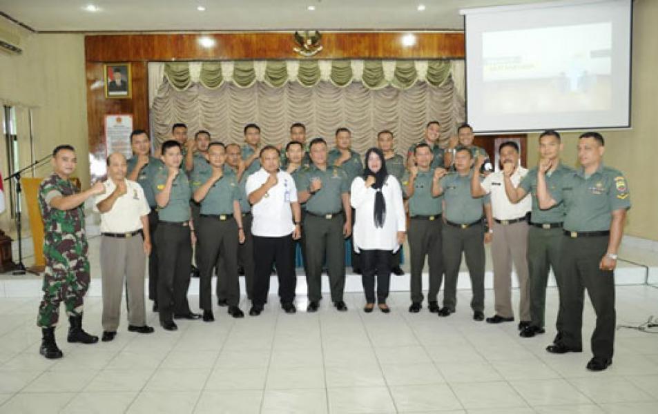 Prajurit dan PNS Korem 031/WB Jadi Relawan Anti Narkoba