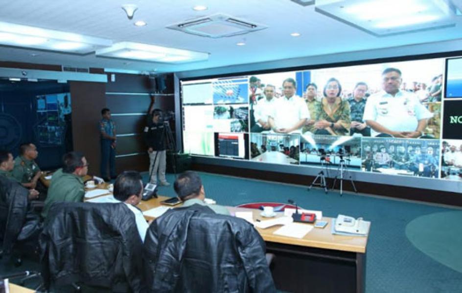 TNI Ikut Uji Coba Jaringan Optik Bawah Laut Palapa Ring Paket Tengah