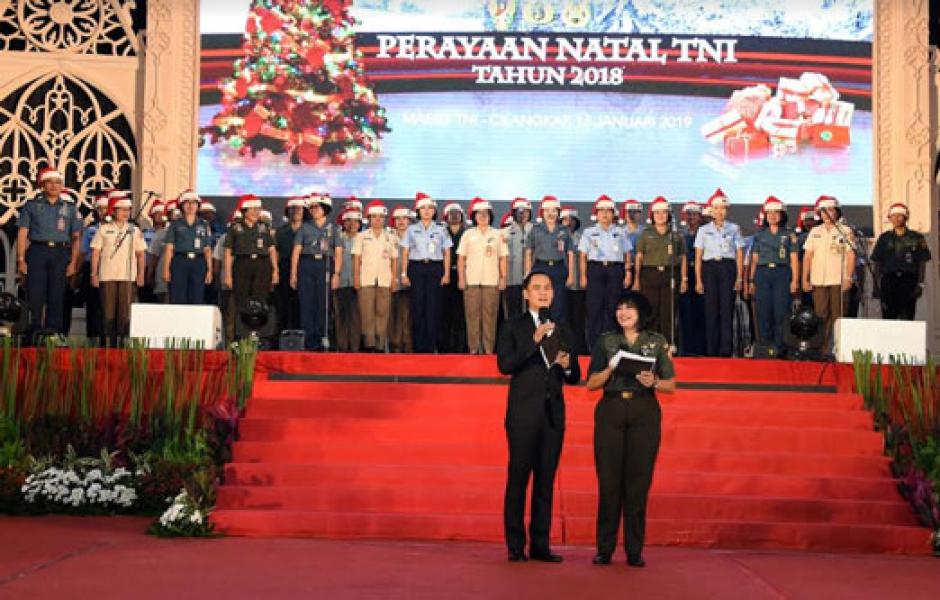 Umat Kristiani Wilayah Garnisun Tetap I Jakarta Rayakan Natal Bersama