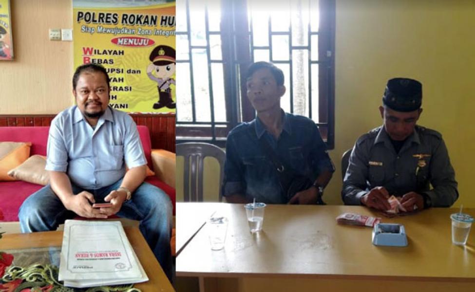 Yayasan Bening Nusantara Laporkan Panitia Pilkades Jurong Ke Mapolres Rohul