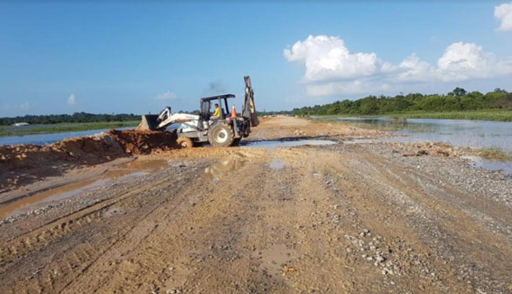 Air Surut, Jalan Langgam Dibuka, Ponton Beroperasi, Pengungsi Kembali ke Rumah  