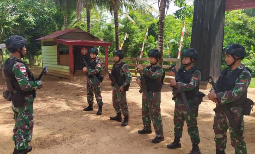 Cegah Aktivitas Ilegal, Satgas Yonif 411 Kostrad Gelar Patroli Keamanan Jalan Tikus di Perbatasan