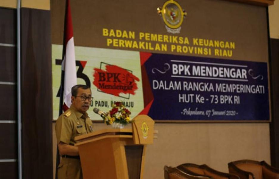 Gubri Dukung Upaya BPK RI Selesaikan Laporan Keuangan Tepat Waktu