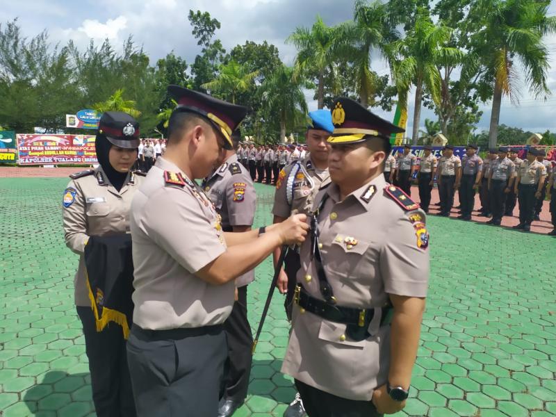 Kapolres Pimpin Sertijab, Wakapolres Siak Resmi Berganti