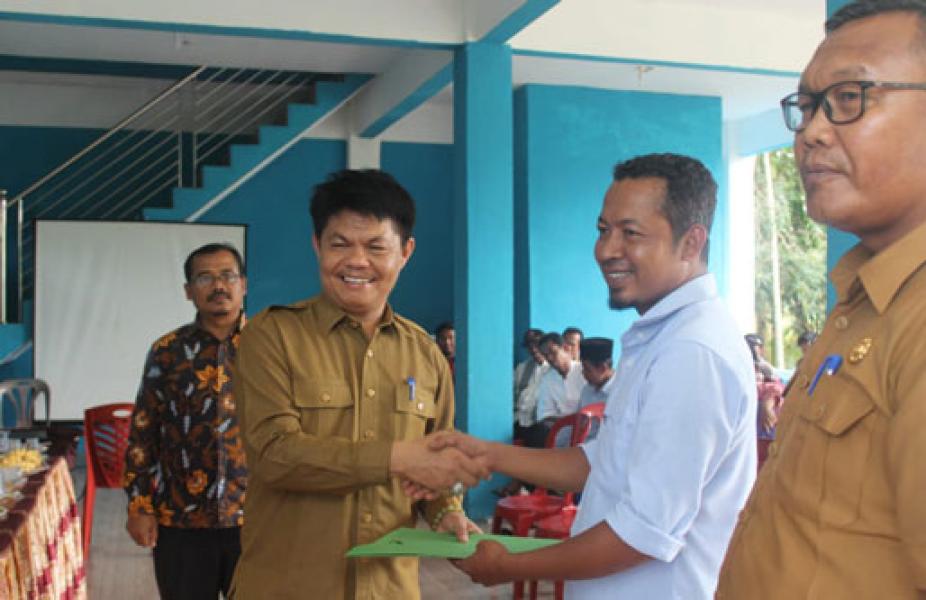 Lakukan Penguatan UMKM, Diskop Bengkalis Sosialisasi ke Desa Kuala Alam