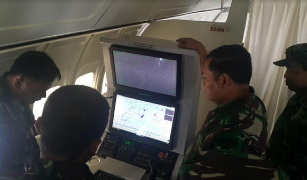 Pangkogabwilhan I Kembali Pantau Situasi Laut Natuna Melalui Udara