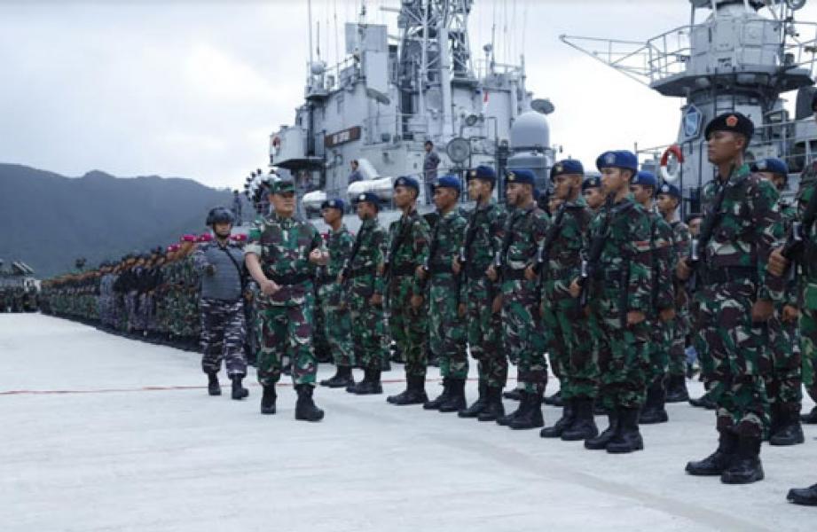 Pangkogabwilhan I Pimpin Apel Gelar Pasukan Pengamanan Laut Natuna
