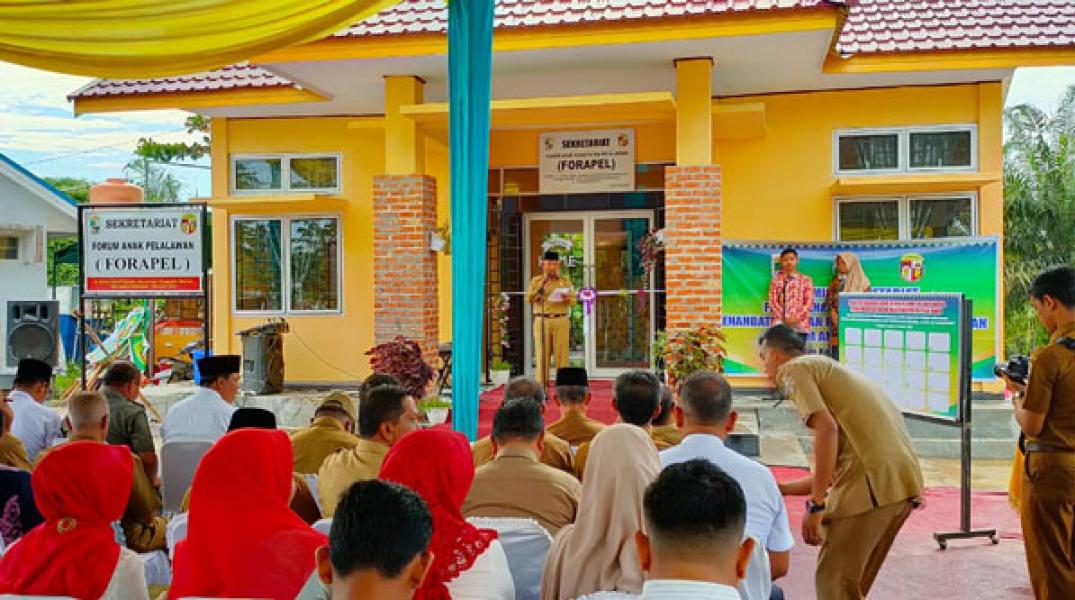 Pemenuhan dan Perlindungan Hak Anak, Bupati Harris Resmikan Sekretariat Forum Anak Pelalawan 