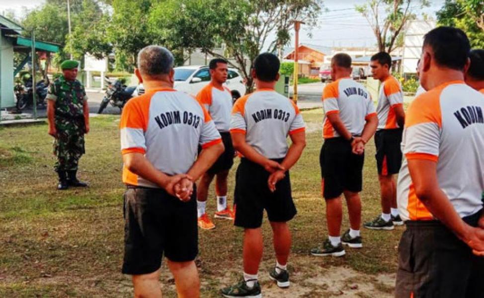 Pimpin Apel pagi, Ini Kata Danramil 02 Rambah