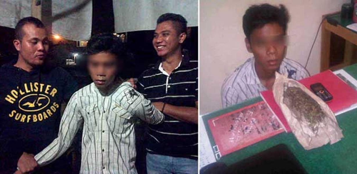 Buang BB ke Parit, Pemuda Gelek Dicokok Petugas