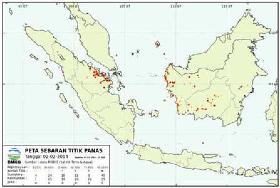 Hotspot di Riau Turun Jadi 78 Titik