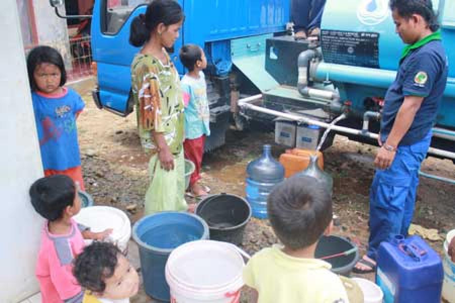 Kemarau! Warga Desa Teluk Lanus Terancam Minum Air Asin  