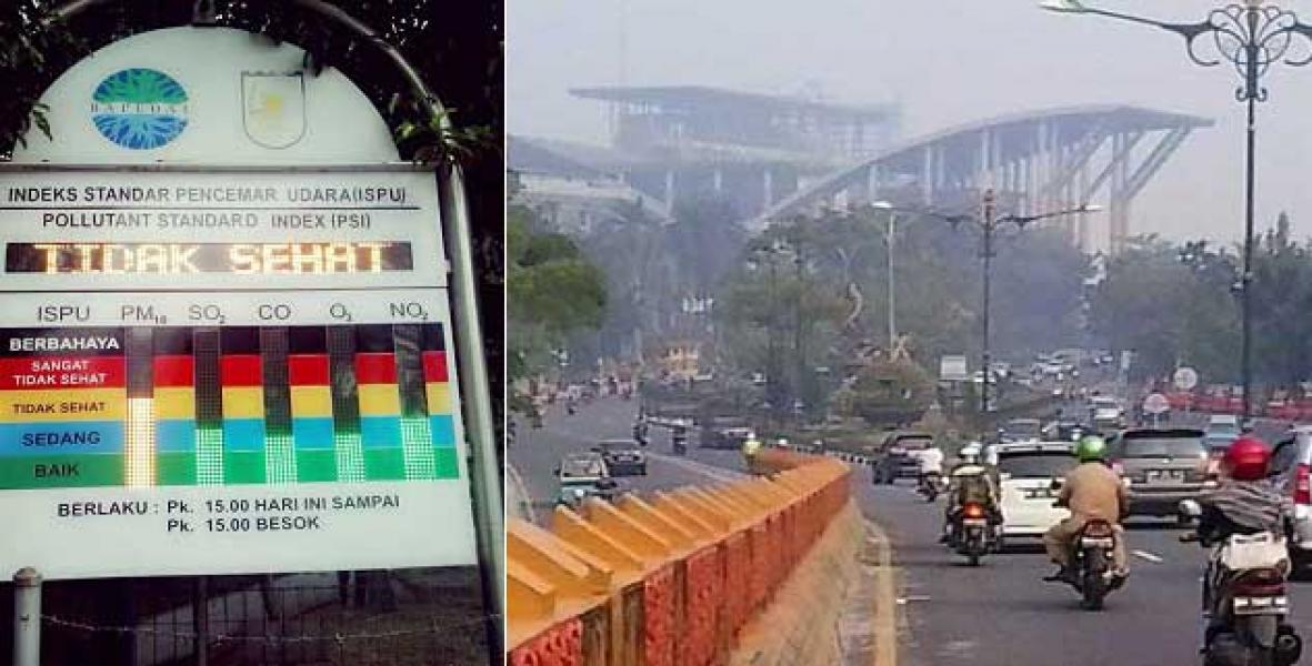 Kualitas Udara Kota Pekanbaru Tidak Sehat