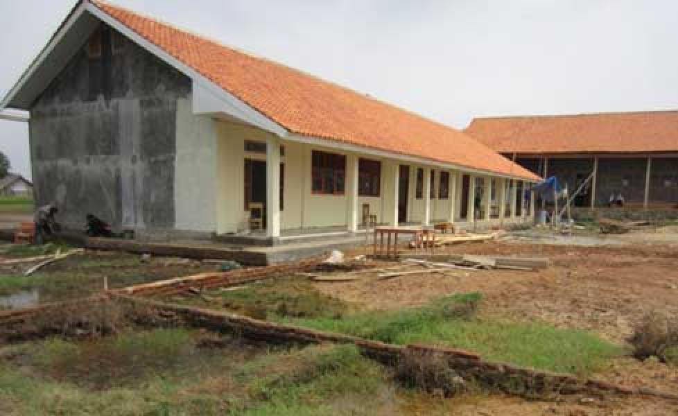Meski Bangunan Belum Siap SDN 028 Rambah Sudah Ditempati