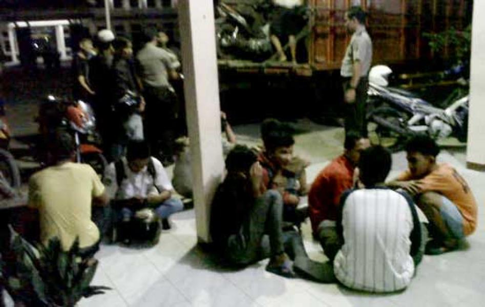 Polsek Tampan Jaring Puluhan Motor Balap Liar