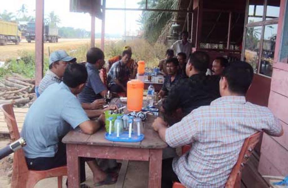 Sekelompok Orang Caplok Lahan Desa Labuhan Tangga Hilir