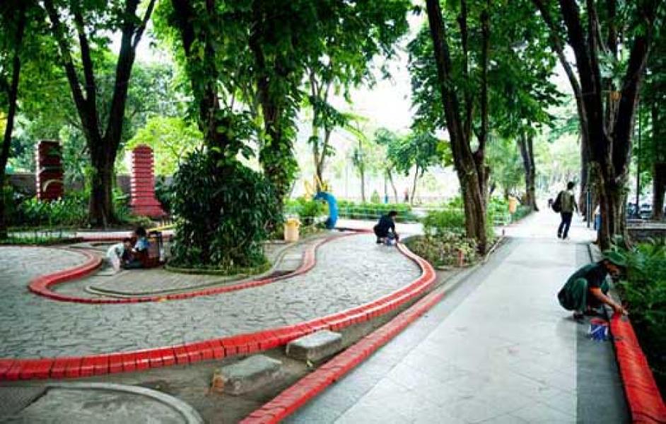 Taman Bungkul di Surabaya Terbaik Se-Asia
