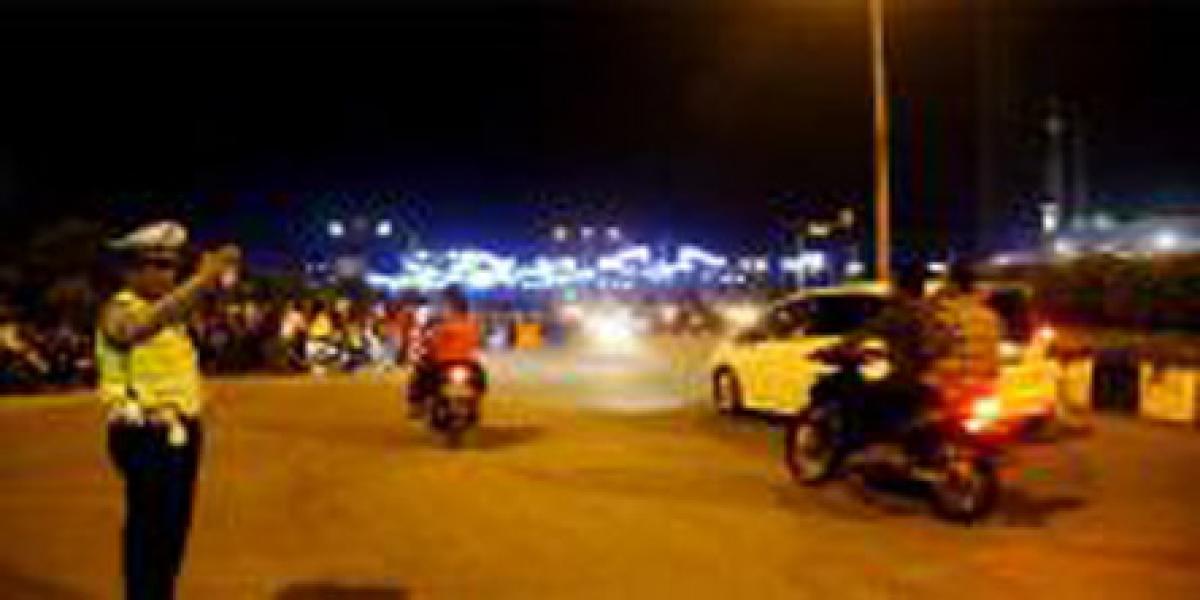 30 Anggota Polres Rohul Amankan Car Free Night