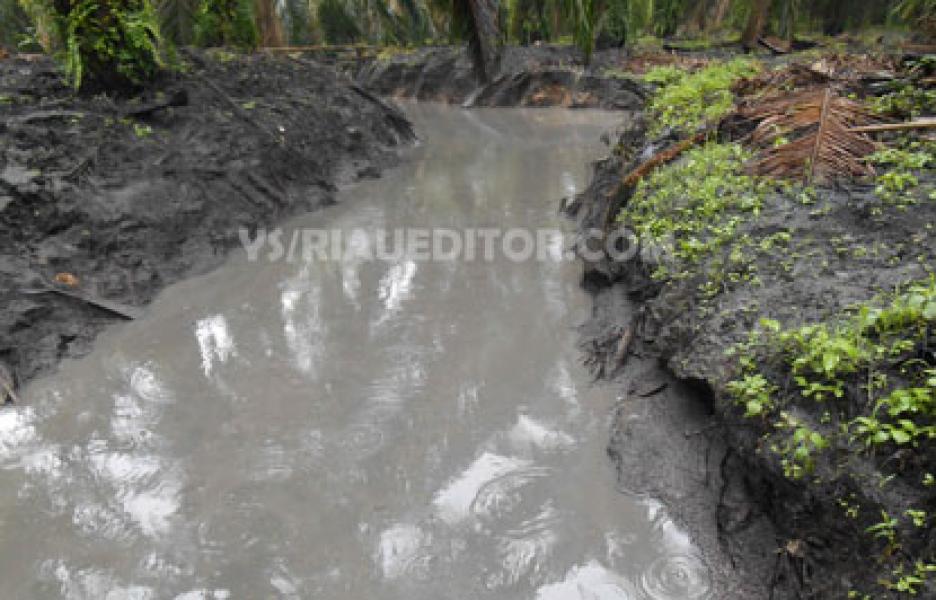 Caplok Tanah Warga, PT RSI Bangun Parit Limbah ke Sungai Ngaso