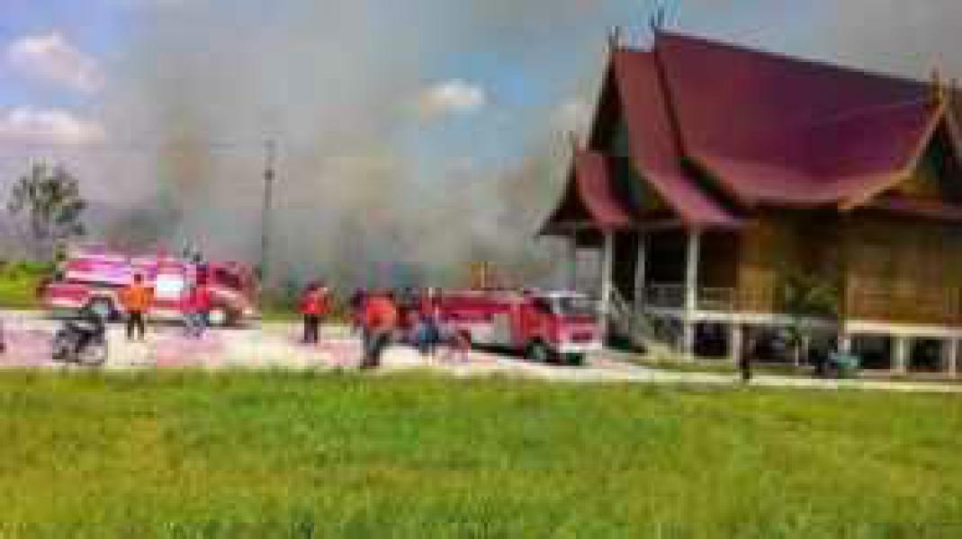 Dampak Karhutla, Gedung LAMR Meranti Nyaris Jadi Amukan Jago Merah