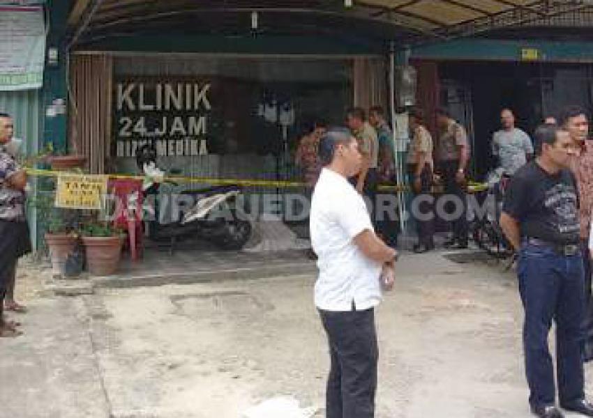 Diduga Brigadir Megi Satria Diantar Teman Seangkatanya ke Klinik Rizki Medika