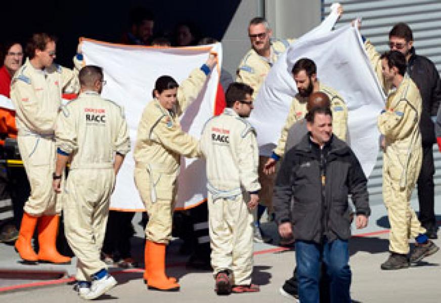 Grosjean Tercepat, Alonso Kecelakaan
