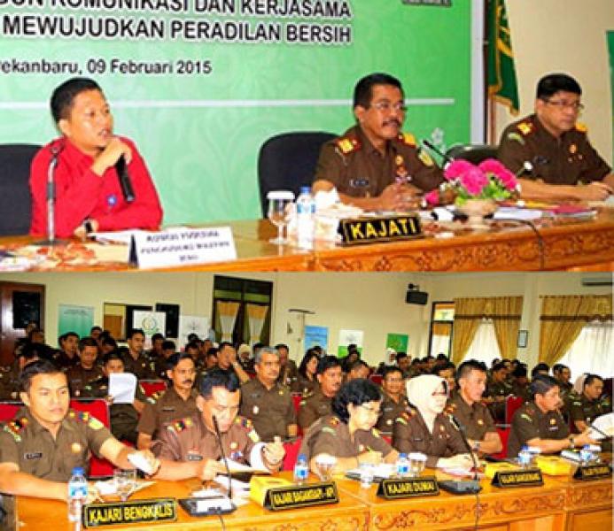 KY Sosialisasi Kode Etik dan Perilaku Hakim di Kejati Riau