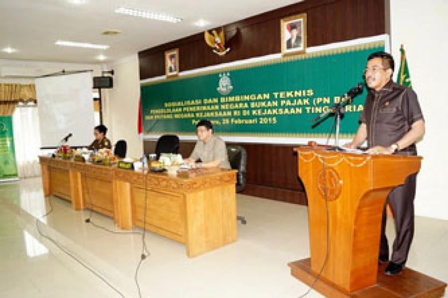 Kejagung Sosialisasi dan Bimtek Pengelolaan PNBP dan Piutang Negara di Kejati Riau