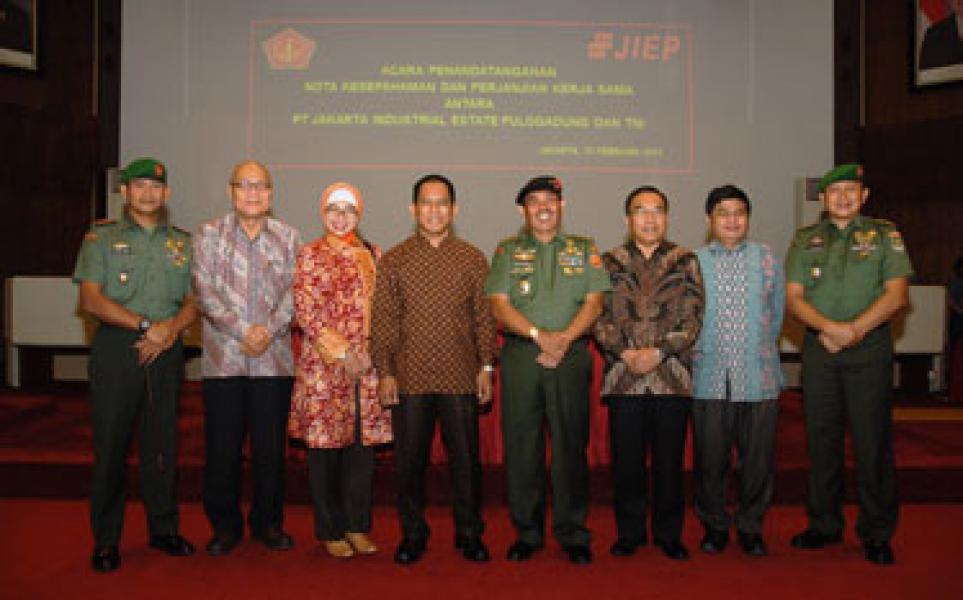 Nota Kesepahaman PT JIEP dan TNI