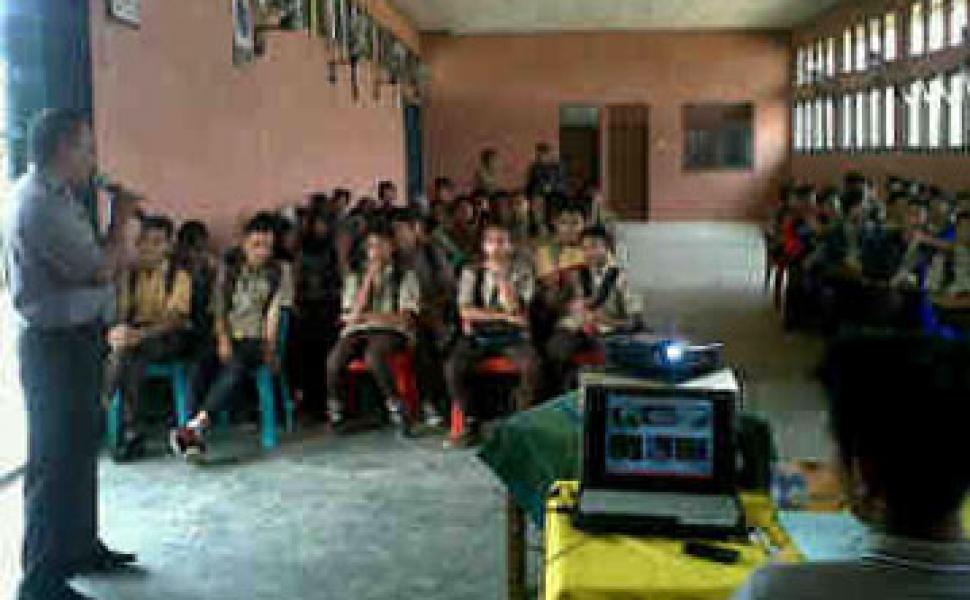 Polsek Bangko Sosialisasi Bahaya Narkoba di SMAN 1 Bagansiapiapi