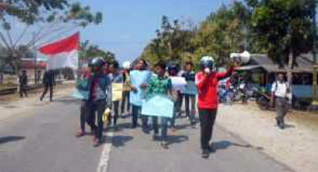 Puluhan Mahasiswa Datangi DPRD dan Dishubkominfo Meranti