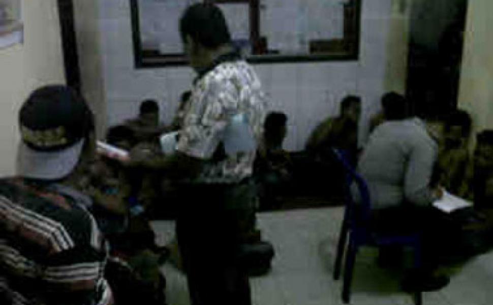 Razia Preman, Polsek Bangko Jaring Belasan Pemuda Tanpa Identitas