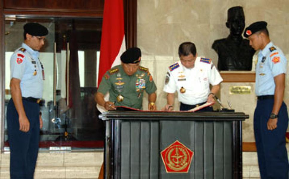 TNI dan Kemenhub MoU Terkait Pengamanan Objek Vital
